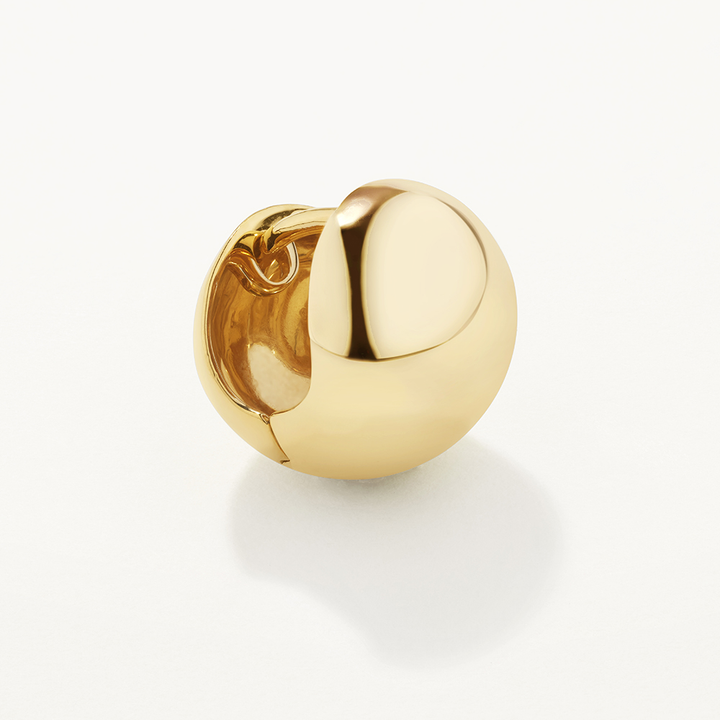 Medley Earrings Ball Huggie Earrings in Gold