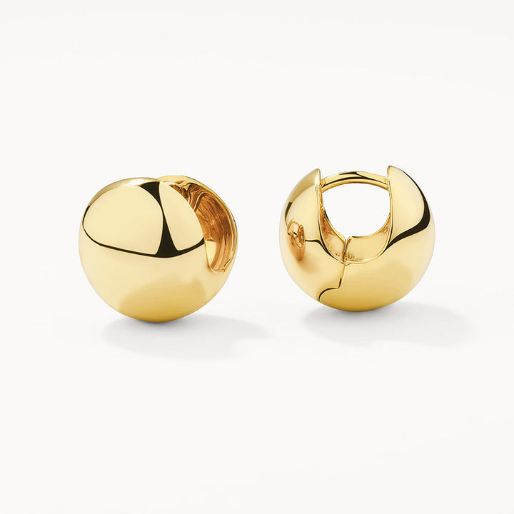 Medley Earrings Ball Huggie Earrings in Gold
