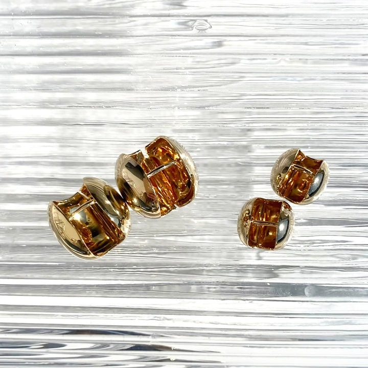 Medley Earrings Ball Huggie Earrings in Gold