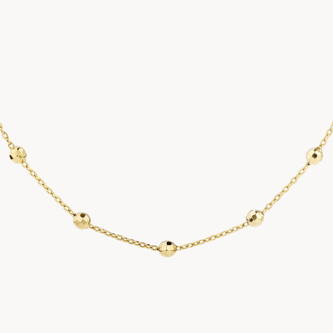 Medley Necklace Bauble Chain Necklace in Gold