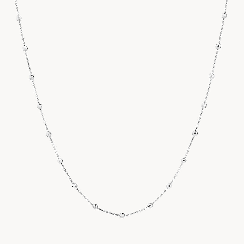Medley Necklace Bauble Chain Necklace in Silver