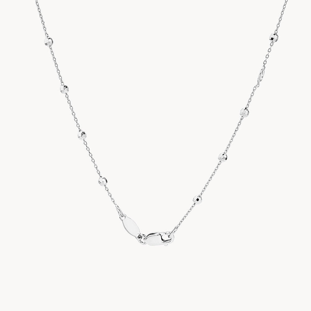 Medley Necklace Bauble Chain Necklace in Silver