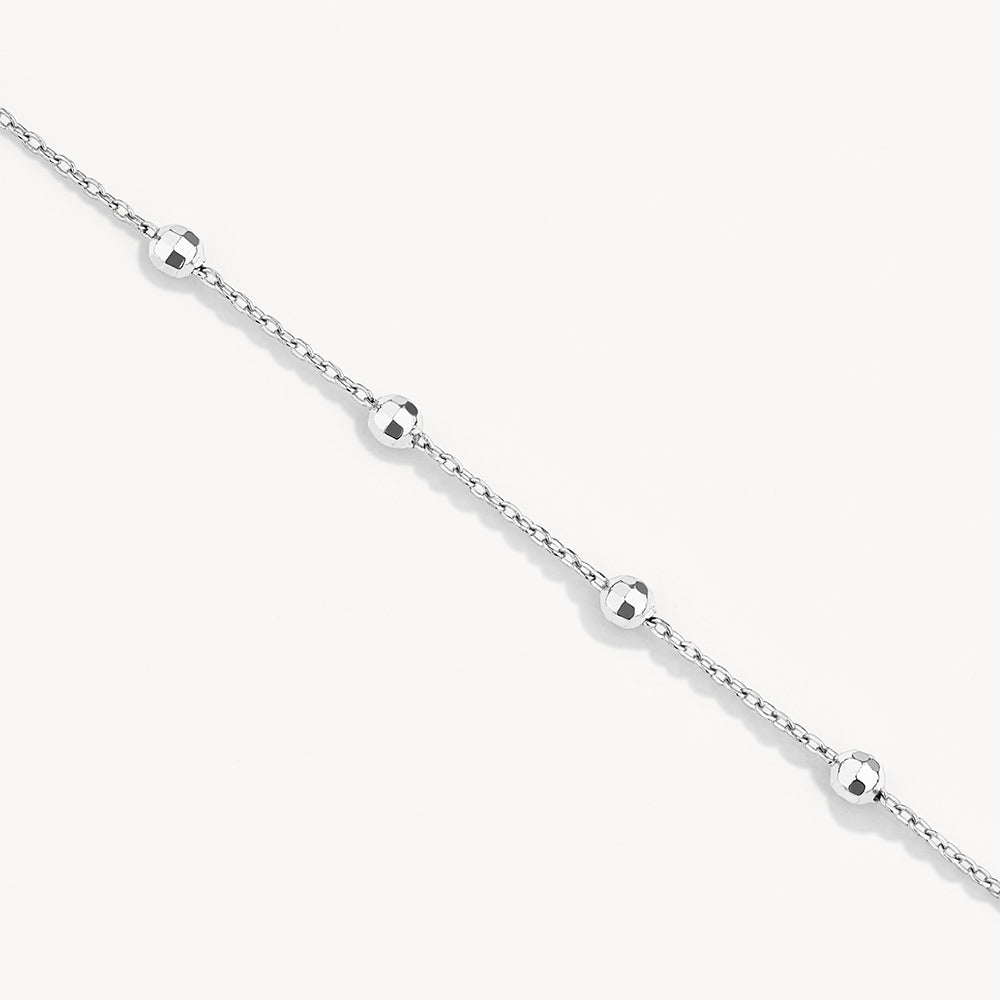 Medley Necklace Bauble Chain Necklace in Silver