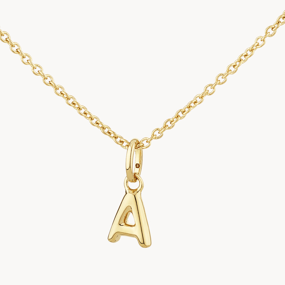 Bubble Letter Necklace in Gold – Medley Jewellery