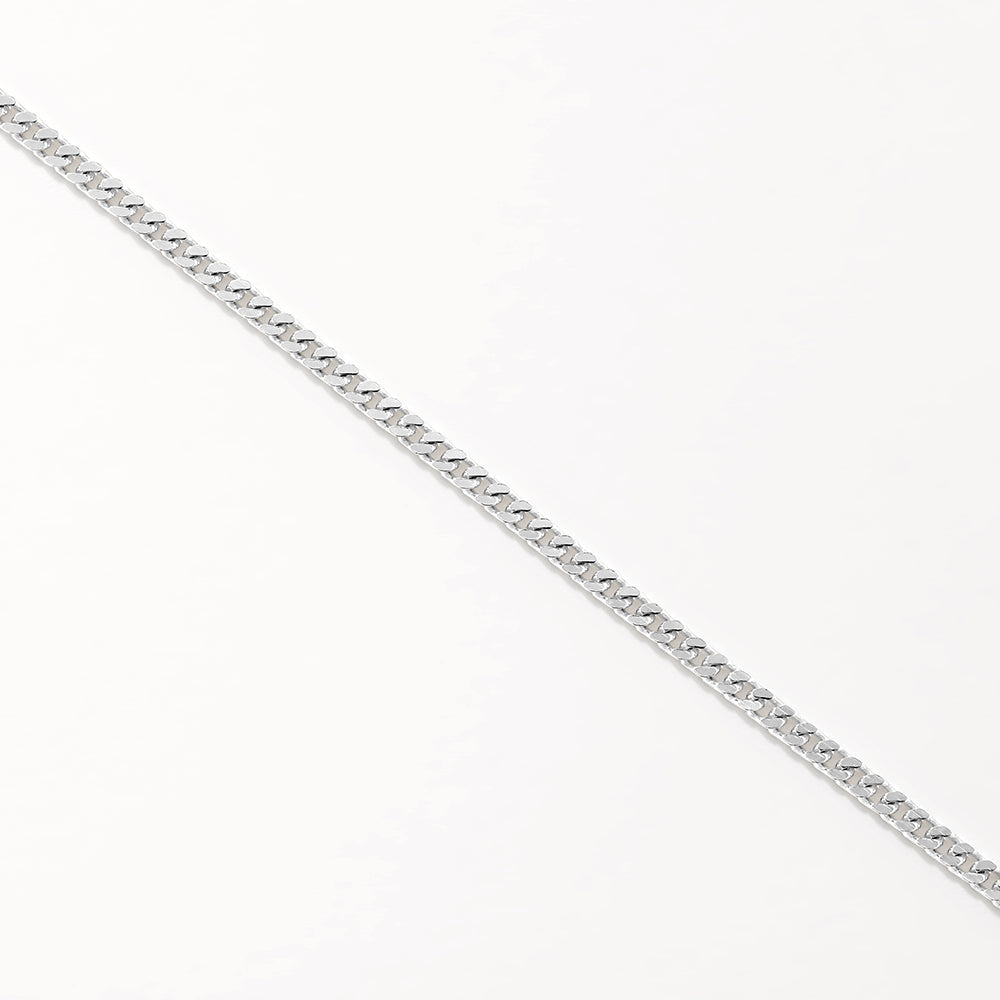 Medley Bangle/Bracelet Classic Curb Chain Bracelet in Silver