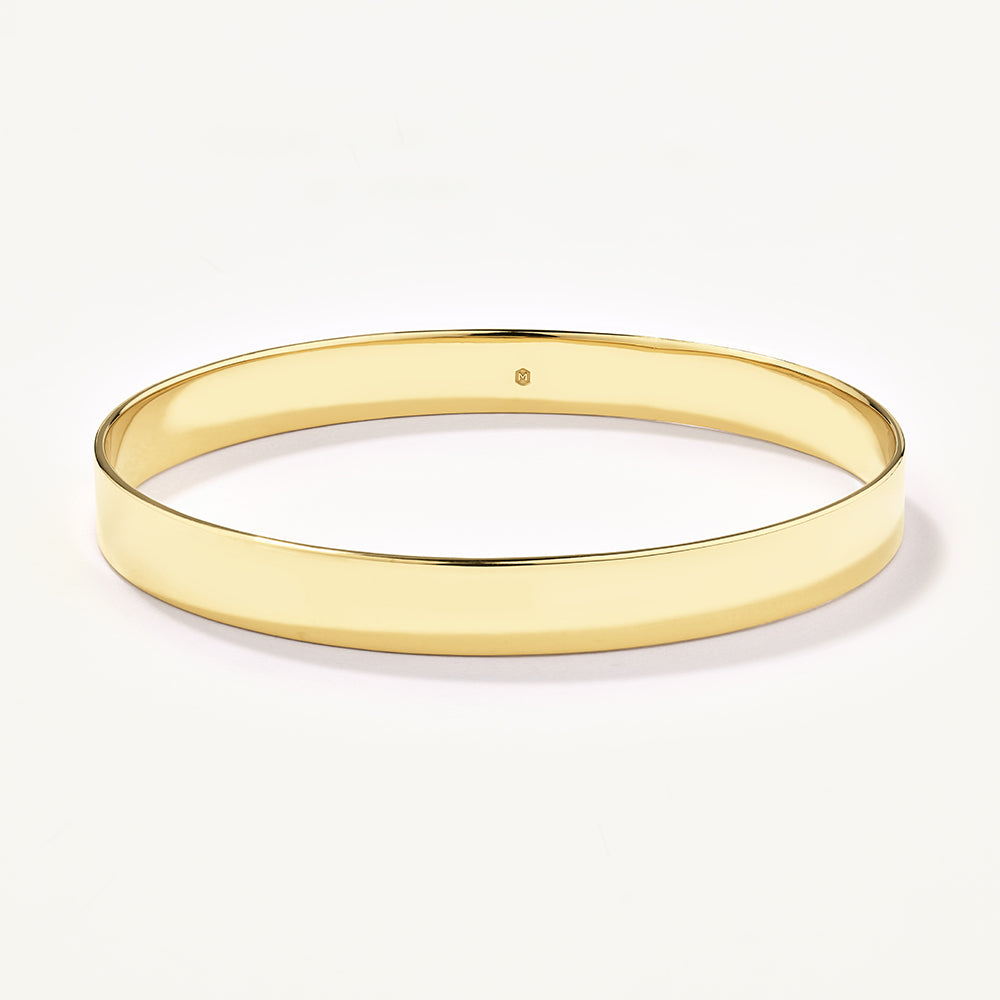 Medley Bangle/Bracelet Curve Bangle in Gold