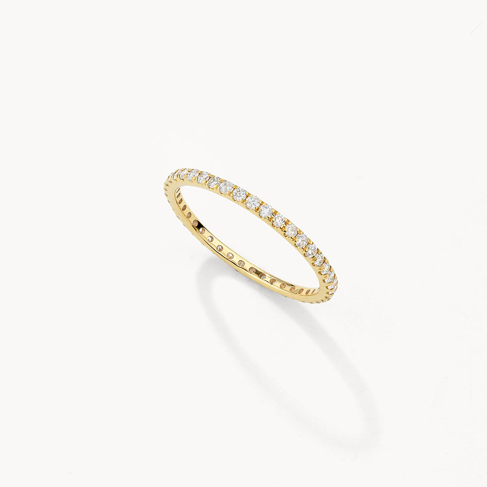 Medley Ring Diamond Eternity Stacker Ring in 10k Gold