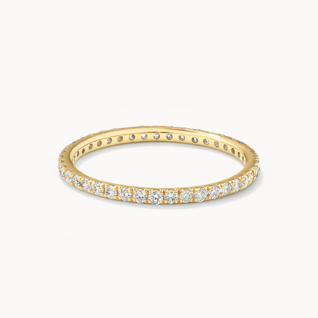 Medley Ring Diamond Eternity Stacker Ring in 10k Gold
