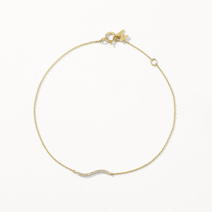 Medley Bracelets/Bangle Diamond Fine Wave Bracelet in 10k Gold