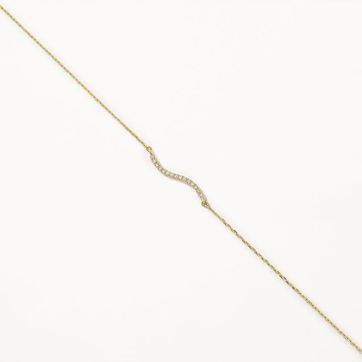 Medley Bracelets/Bangle Diamond Fine Wave Bracelet in 10k Gold