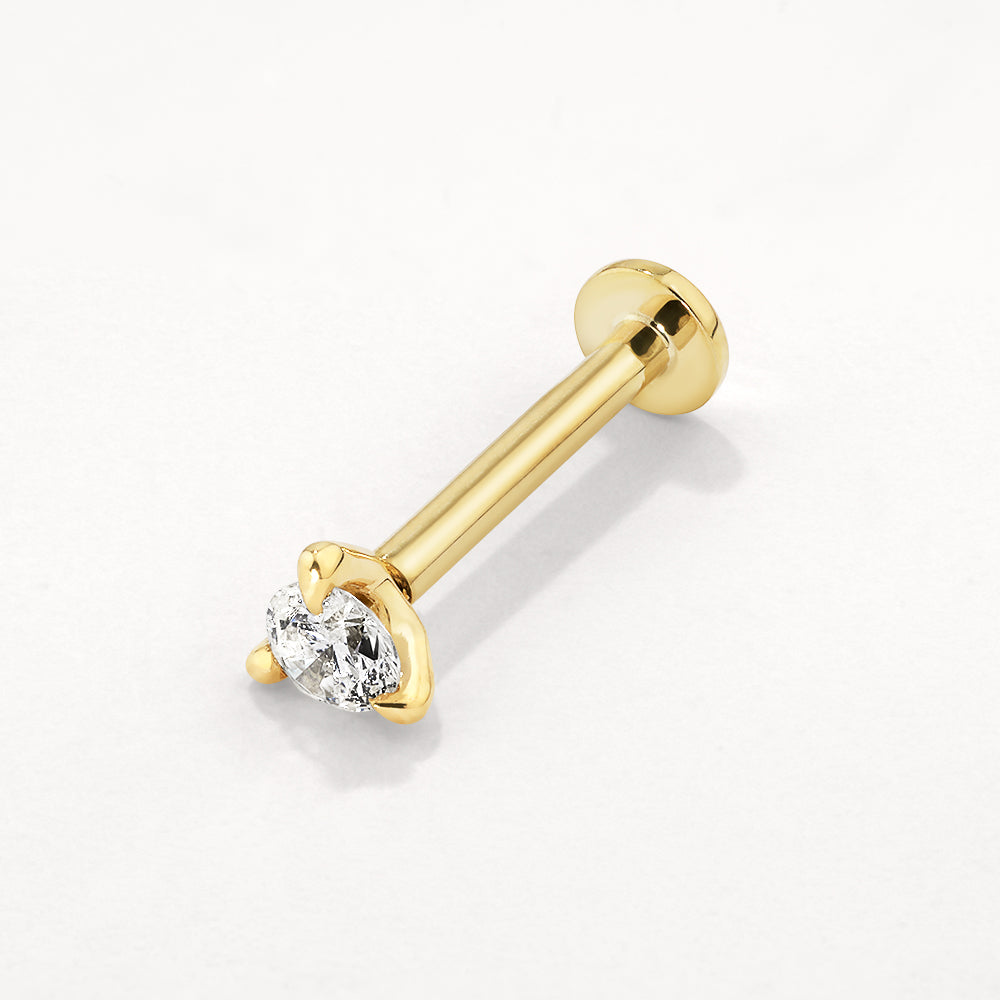 Medley Sets Diamond Helix Single Stud Earring in 10k Gold