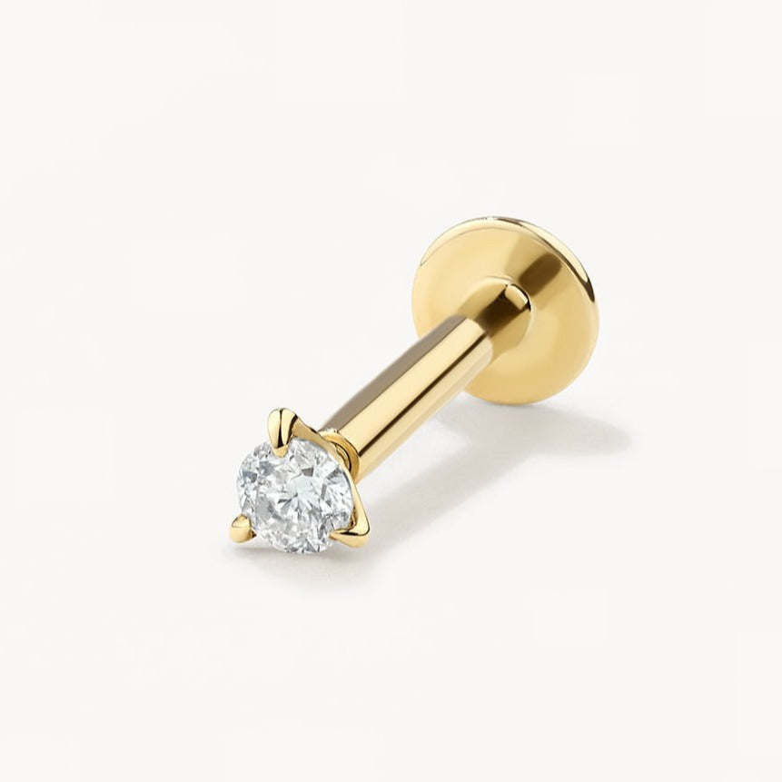 Medley Sets Diamond Helix Single Stud Earring in 10k Gold