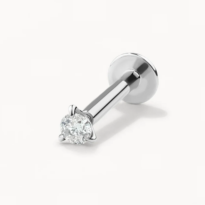 Medley Sets Diamond Helix Single Stud Earring in Silver