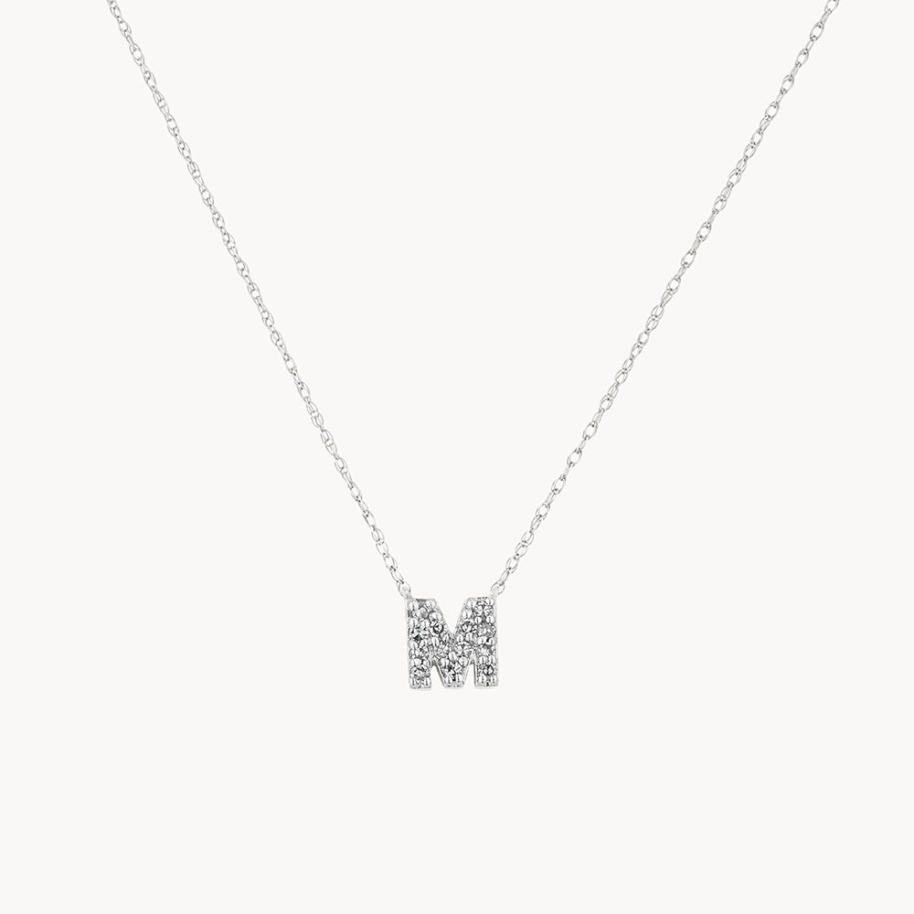 Sterling silver store m necklace