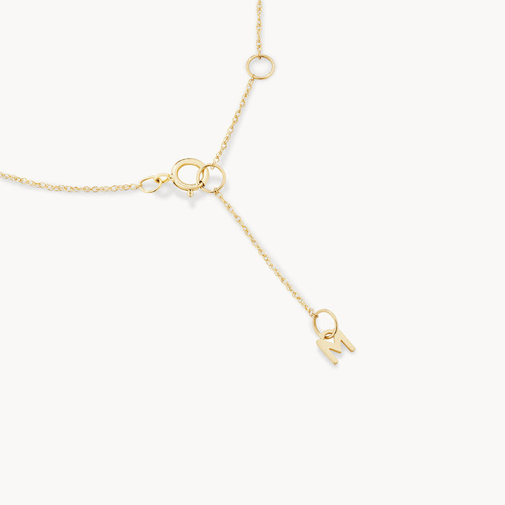Medley Necklace Diamond Letter N Necklace in 10k Gold