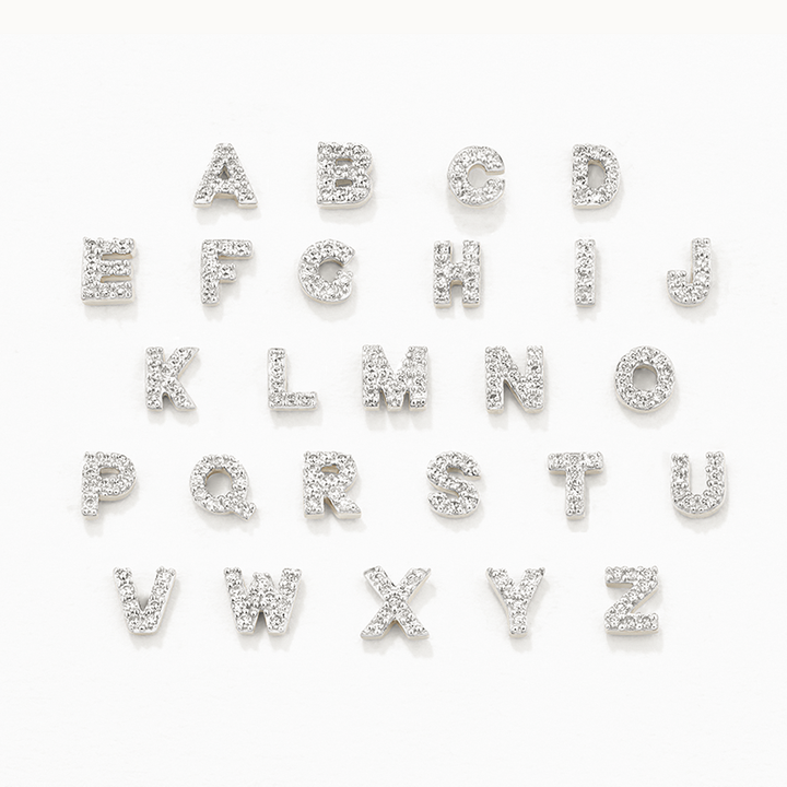 Medley Necklace Diamond Letter N Necklace in Silver