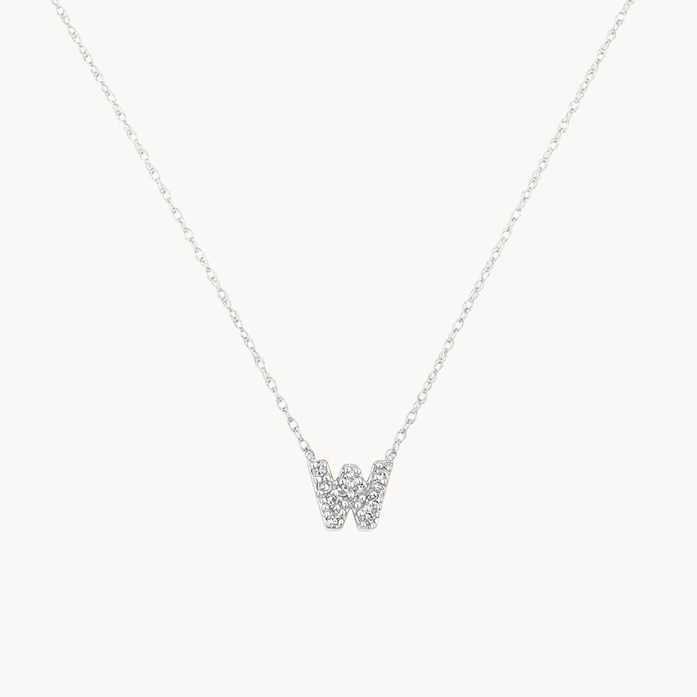 Letter w deals necklace