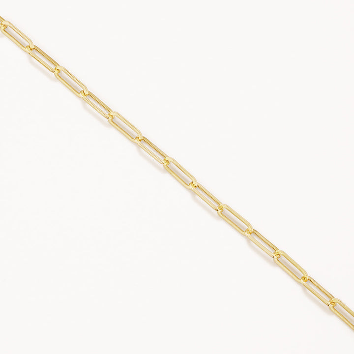 Medley Necklace Diamond Paperclip Chain Necklace in 10k Gold