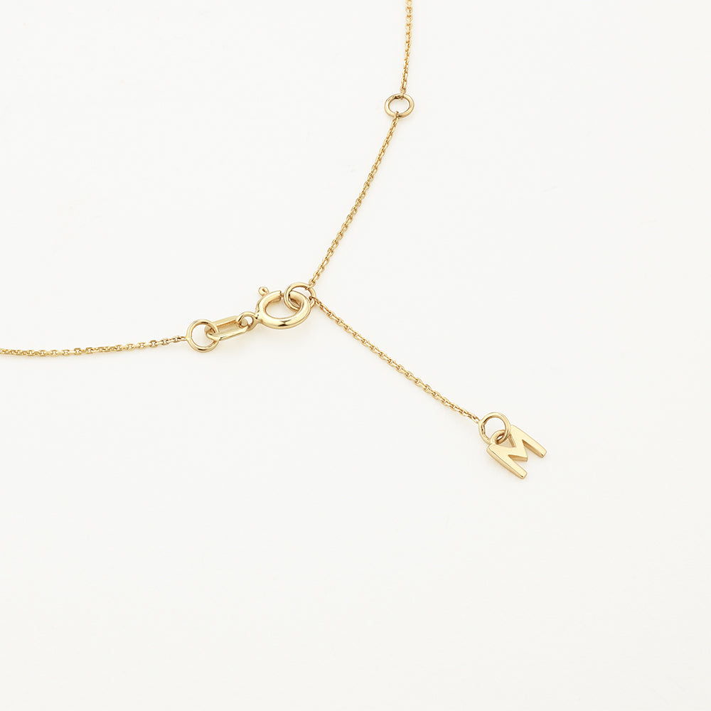Medley Pendant Engravable Disc Necklace in 10k Gold