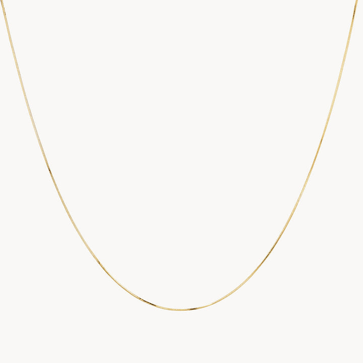 Medley Necklace Fine Snake Chain in 10k Gold