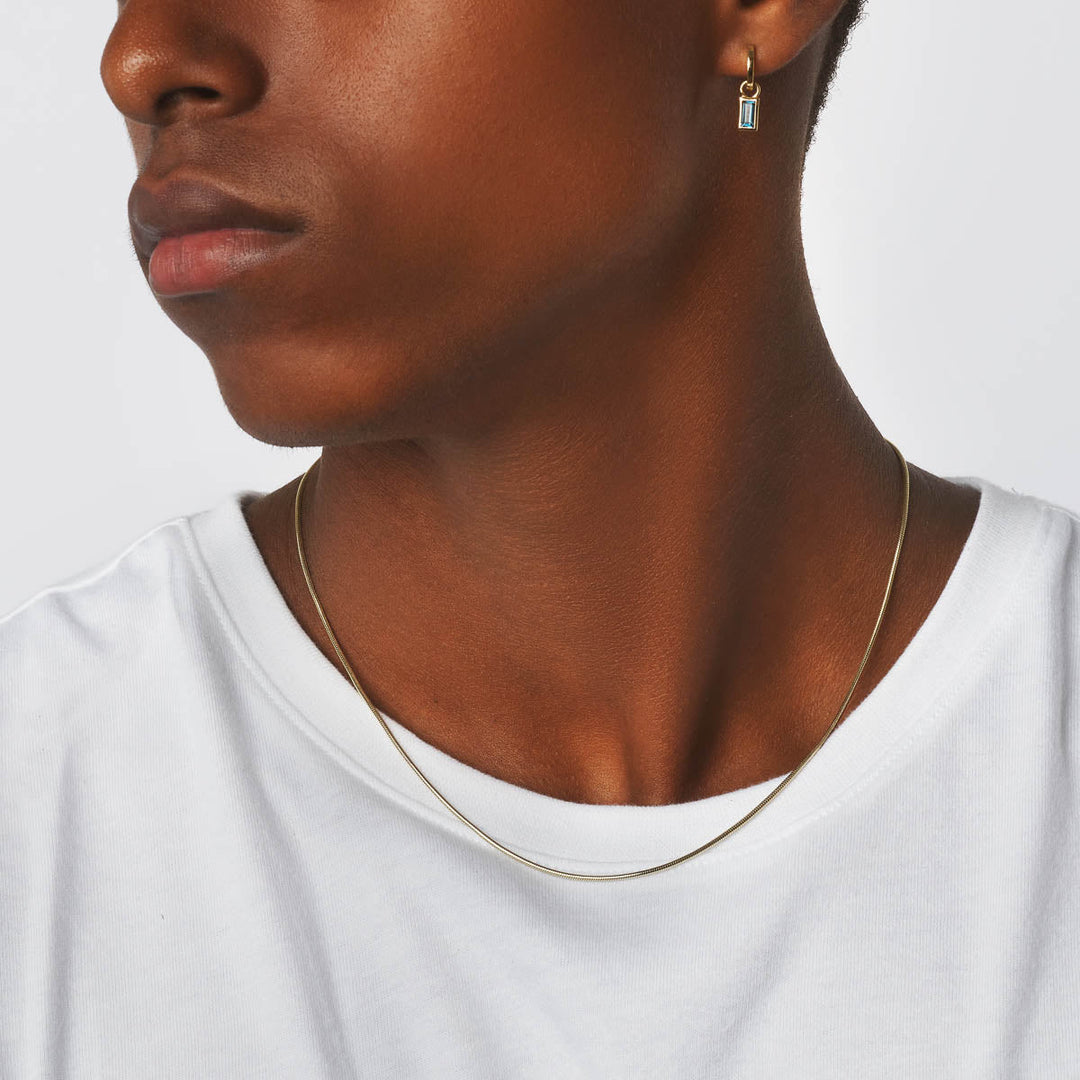 Medley Necklace Fine Snake Chain Necklace in Gold