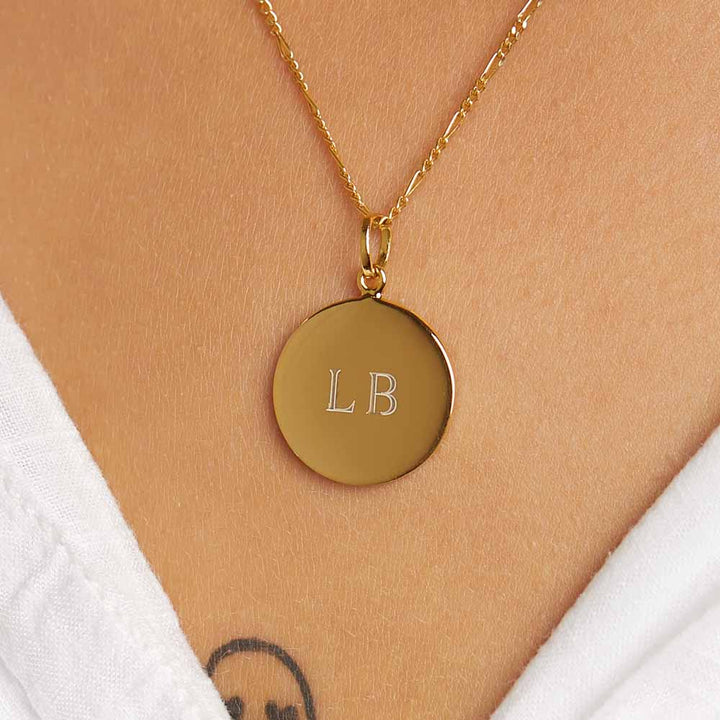 Medley Pendant Full Moon Pendant in Gold