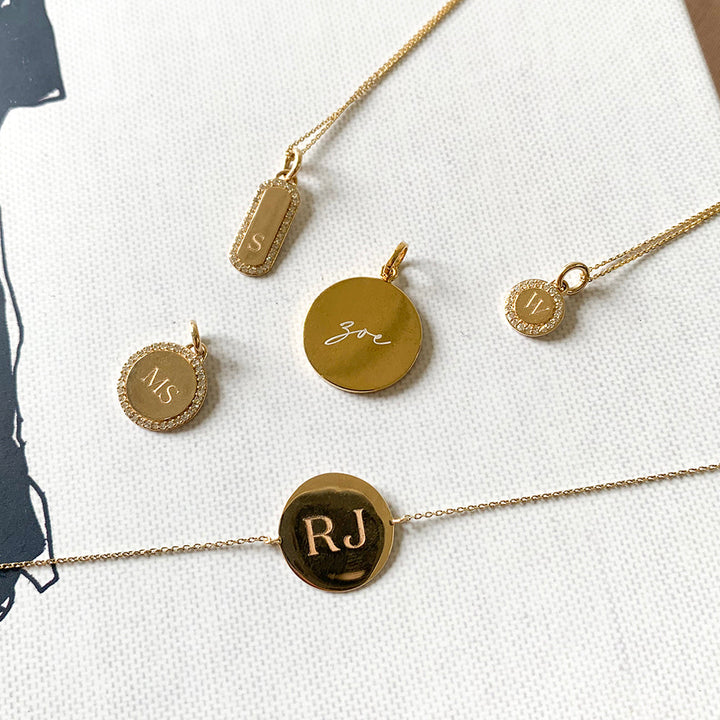 Medley Pendant Full Moon Pendant in Gold