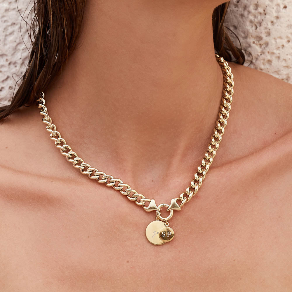 Medley Pendant Full Moon Pendant in Gold