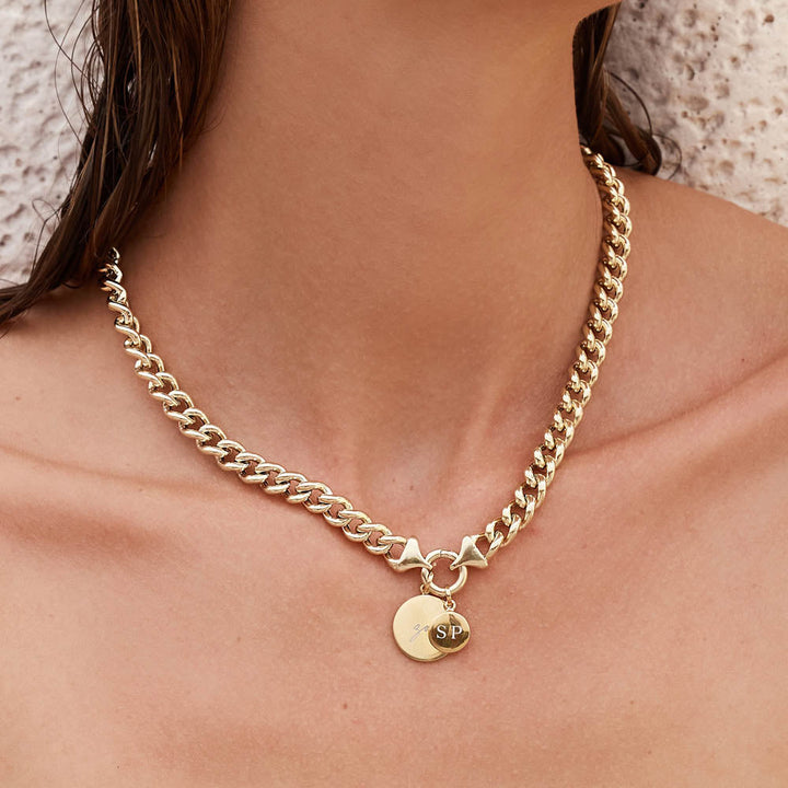 Medley Pendant Full Moon Pendant in Gold