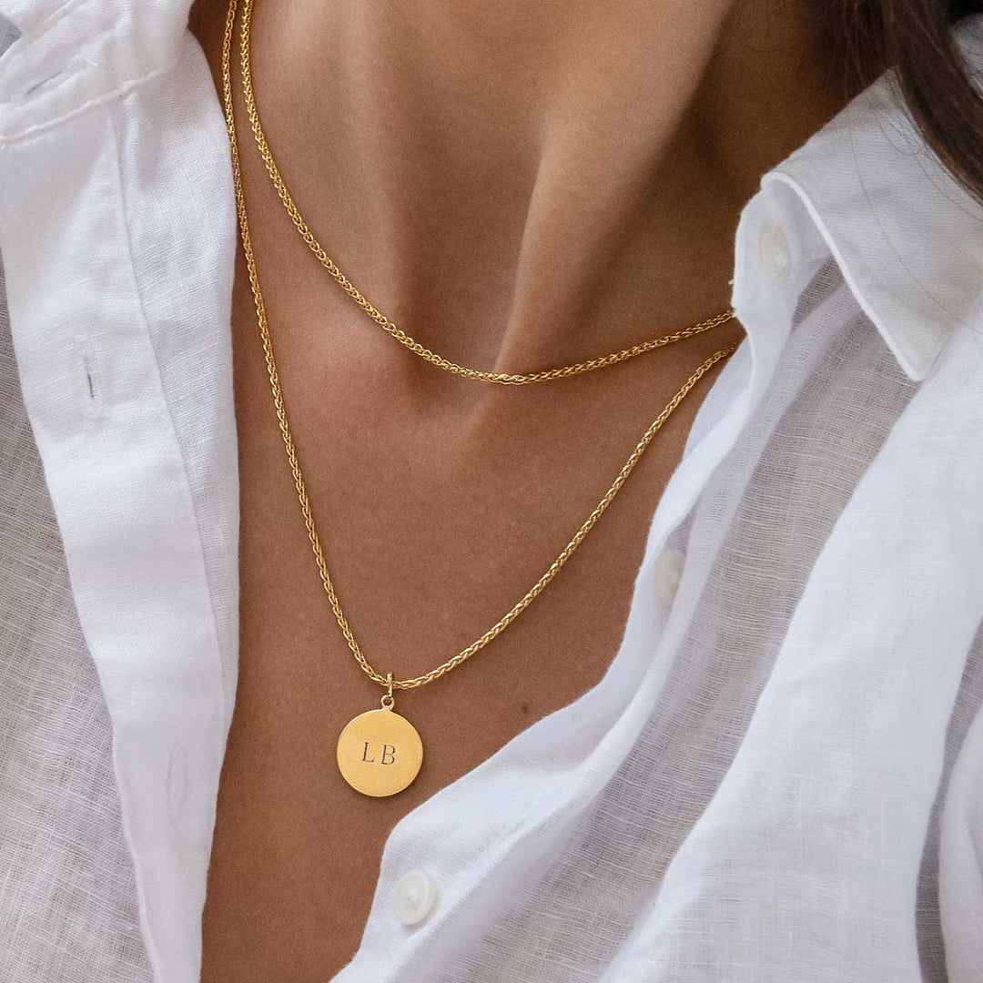 Medley Pendant Full Moon Pendant in Gold