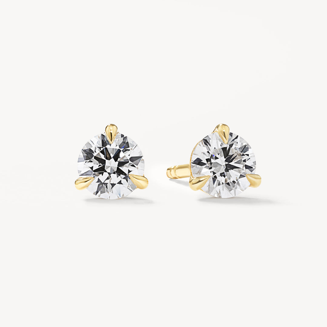 Medley Earrings Laboratory Grown Diamond 0.50ct Round Stud Earrings in 10k Gold