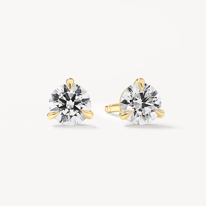 Medley Earrings Laboratory Grown Diamond 0.50ct Round Stud Earrings in 10k Gold