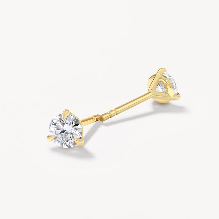 Medley Earrings Laboratory Grown Diamond 0.50ct Round Stud Earrings in 10k Gold