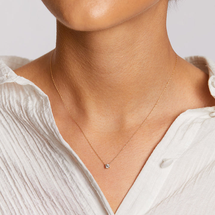 Medley Necklace Laboratory Grown Diamond 0.20ct Round Necklace in 10k Gold