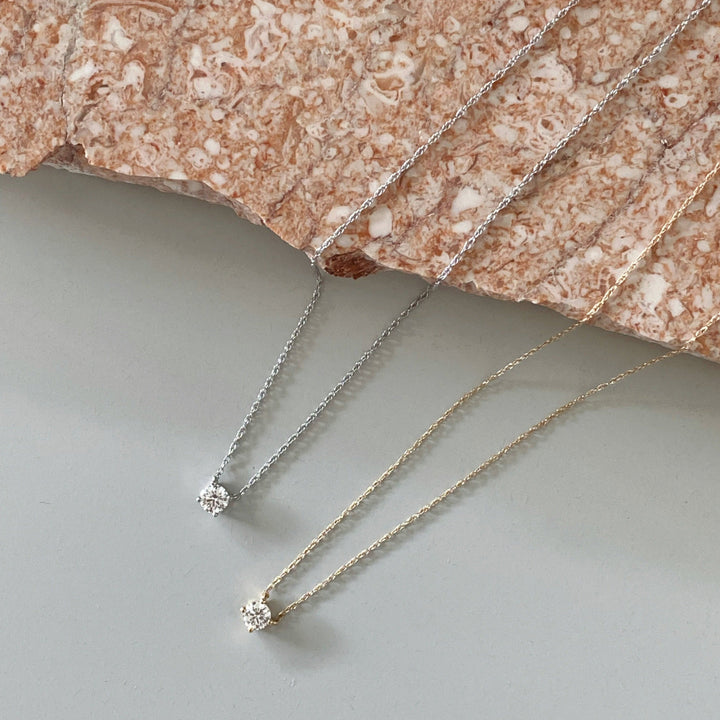 Medley Necklace Laboratory Grown Diamond 0.20ct Round Necklace in 10k Gold