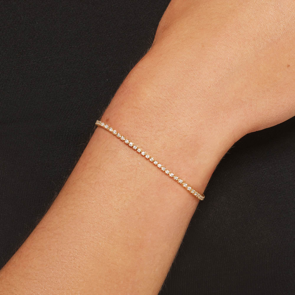 Medley Bracelets/Bangle Laboratory Grown Diamond Tennis Bracelet in 10k Gold