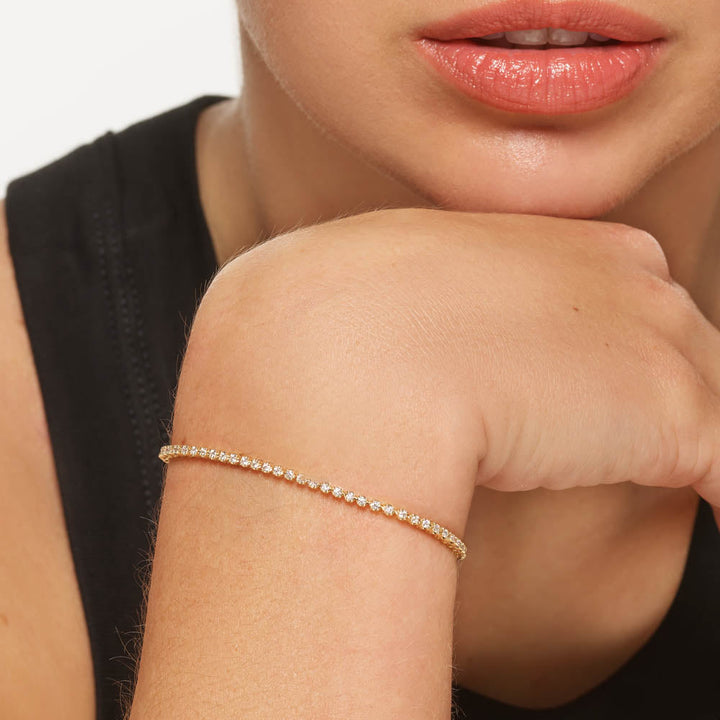 Medley Bracelets/Bangle Laboratory Grown Diamond Tennis Bracelet in 10k Gold