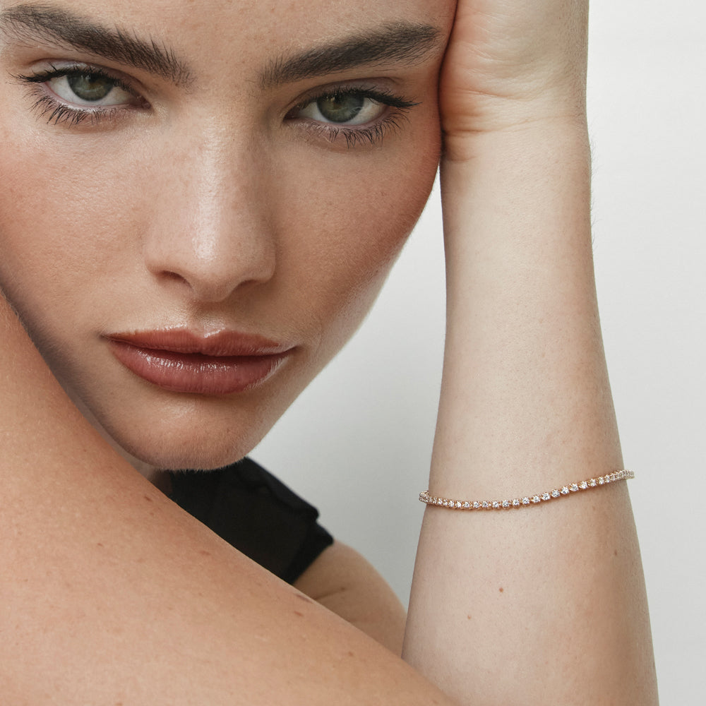Medley Bracelets/Bangle Laboratory Grown Diamond Tennis Bracelet in 10k Gold
