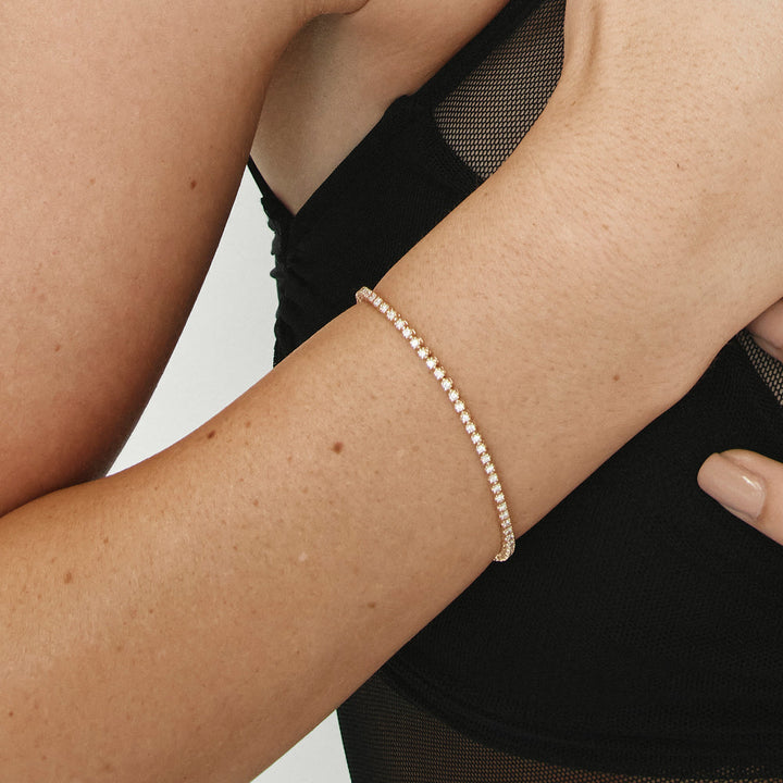 Medley Bracelets/Bangle Laboratory Grown Diamond Tennis Bracelet in 10k Gold