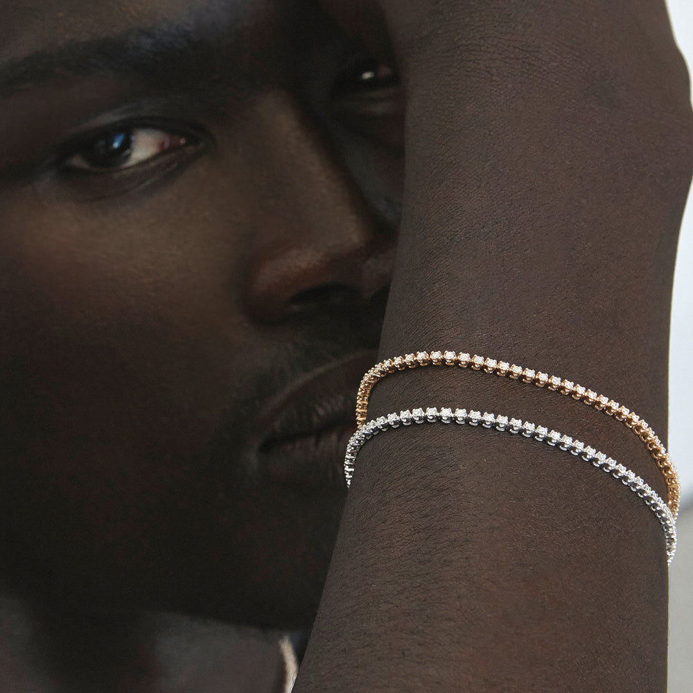 Medley Bracelets/Bangle Laboratory Grown Diamond Tennis Bracelet in 10k Gold