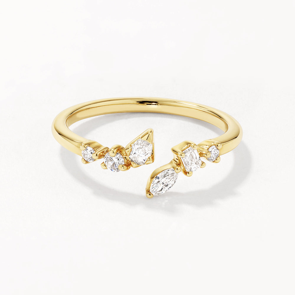 Yellow Gold Hk 10k Ring Meaning Medley X Dinnara Lab-Grown Diamond