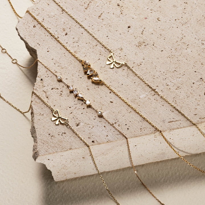 Medley Bangle/Bracelet Medley x Dinnara Lab-Grown Diamond 0.25ct Station Bracelet in 10k Gold