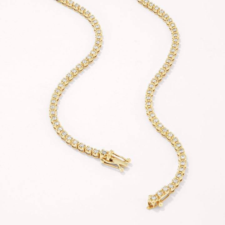 Medley Necklace Laboratory Grown Diamond 4.00ct Tennis Necklace in 10k Gold