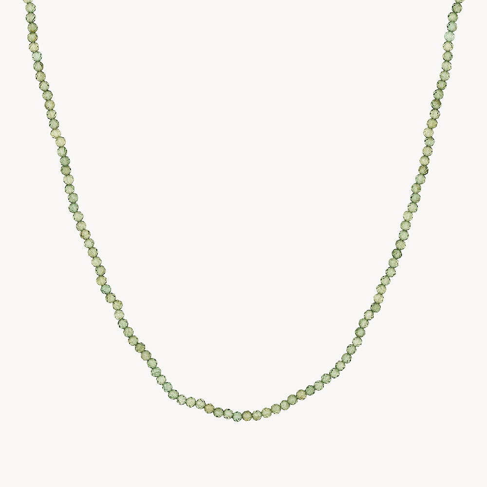 Medley Necklace Micro Aventurine Bead Necklace in Gold