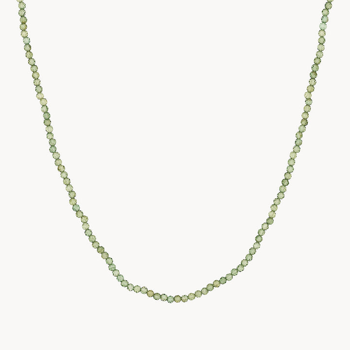 Medley Necklace Micro Aventurine Bead Necklace in Gold