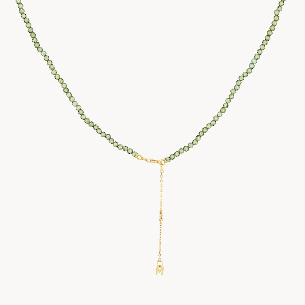 Medley Necklace Micro Aventurine Bead Necklace in Gold