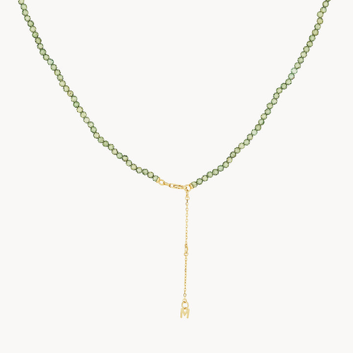Medley Necklace Micro Aventurine Bead Necklace in Gold
