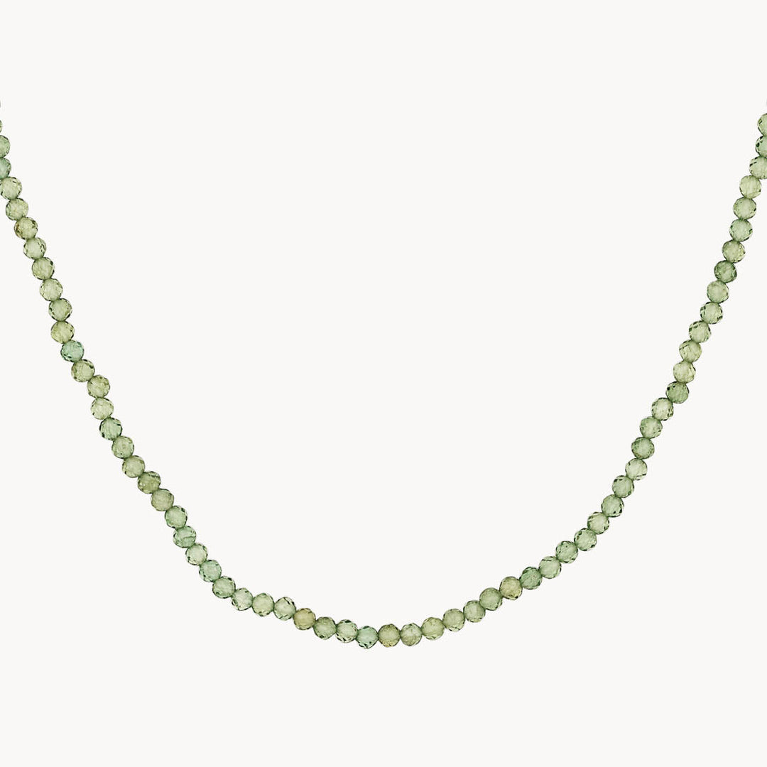 Medley Necklace Micro Aventurine Bead Necklace in Gold