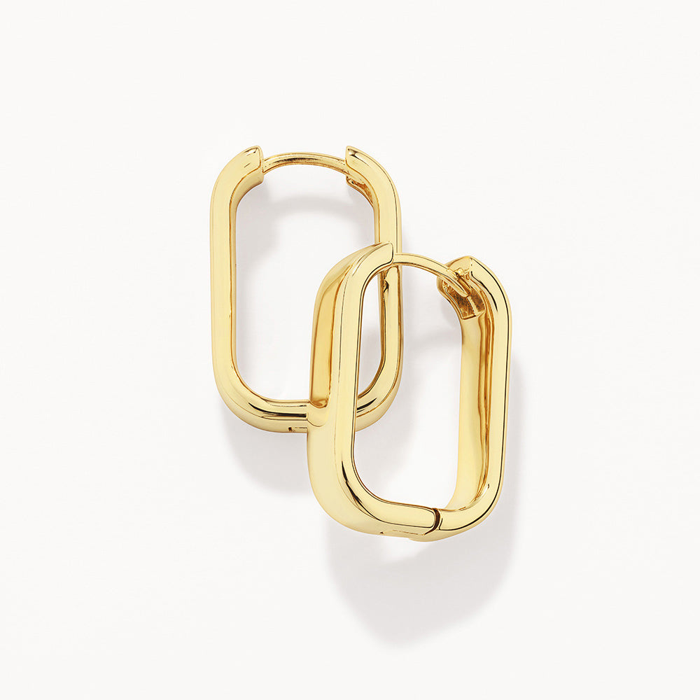 Medley Earrings Midi Chunky Paperclip Earrings in Gold