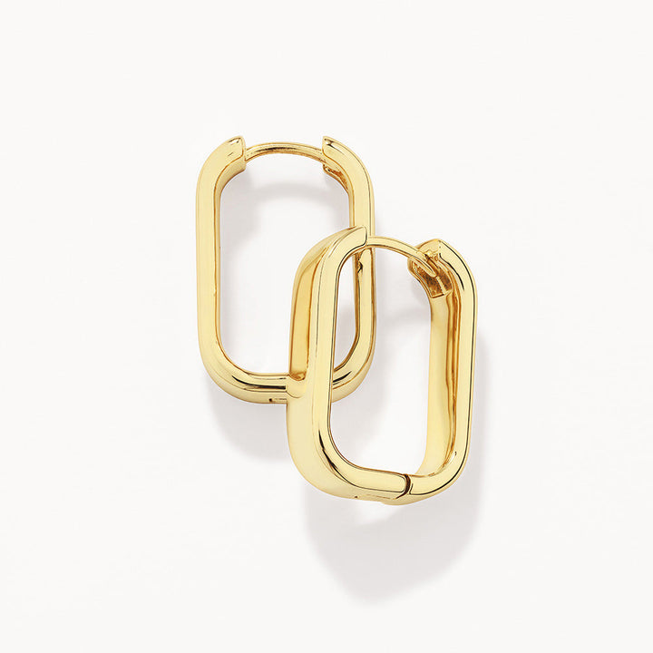 Medley Earrings Midi Chunky Paperclip Earrings in Gold